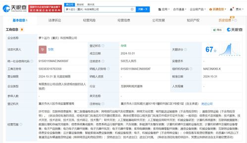 蘿卜快跑重慶新公司成立，注冊資本500萬元布局基礎軟件服務